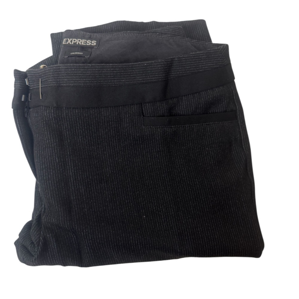 Express Men's Charcoal Pinstripe Dress Pants